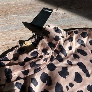 NWT Leopard Print Blouse